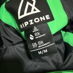 Ripzone Kids Raincoat - Vibrant Green and Black